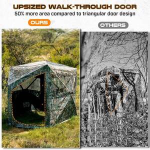 lot 35 image: TR Portable Ground Blind for Deer Hunting