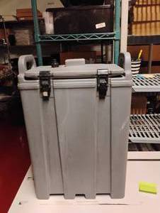 lot 17 image: 5 GALLON INSULATED BEVERAGE DISPENSER