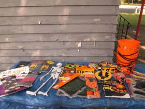 Assortment of Halloween supplies, a...