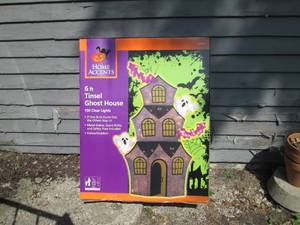 New 6ft light up Tinsel ghost house...