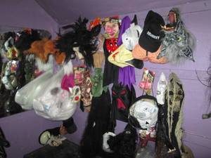 Assortment of Halloween masks...