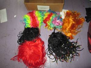 Assortment of wigs...