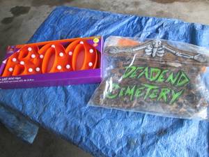 New 9 LED BOO sign and hanging ...