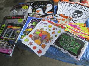 Large assortment of Window clings, ...