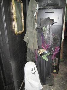 Life size witch, hanging grimreaper...