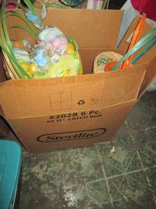 Large box of Assorted easter basket...