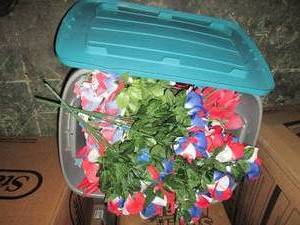 Covered tote of Independence Day de...