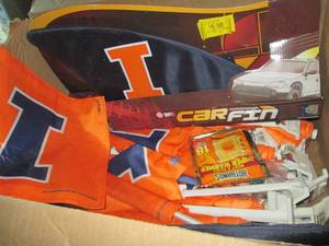 Box of advertisement car fins and w...