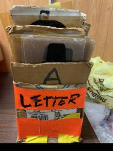 Complete Set of letters and numbers for a lighted sign board