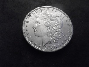 lot 8 image: 1880 Morgan Silver Dollar