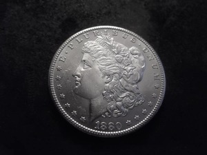 lot 10 image: 1880 S Morgan Silver Dollar