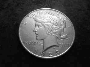 lot 48 image: 1923 D Peace Silver Dollar
