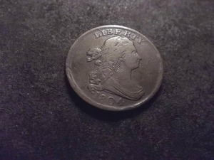 lot 51 image: 1804 Draped Bust Half Cent