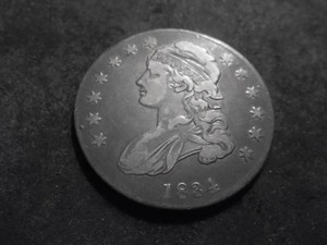 lot 62 image: 1834 Capped Bust Half Dollar