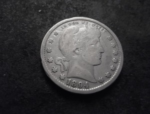 lot 60 image: 1894 Barber Quarter