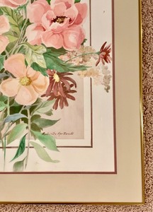 lot 93 image: Beautiful Framed Floral Print