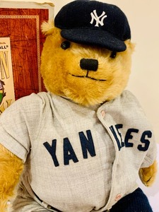 lot 156 image: Vintage Limited Edition 1930 Babe Ruth Cooperstown Teddy Bear