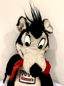 lot 5 image: Vintage Hamms Stuffed Plush Bear