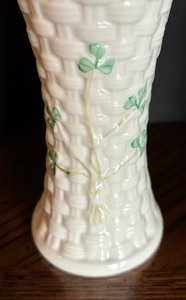 lot 33 image: Belleek Colleen Vase