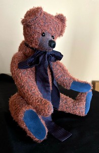 lot 113 image: Holmes Bentley & Buddies Artisan Crafted Suede and Mohair Teddy Bear Doll