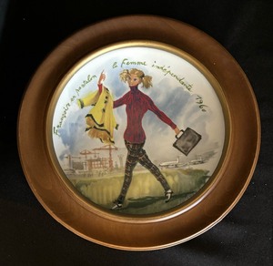lot 116 image: Two Henri Darceau Limoges Collectable Framed Plates