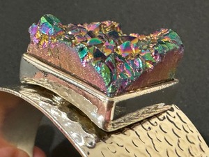 lot 190 image: Gorgeous Aura Quartz Cuff Bracelet