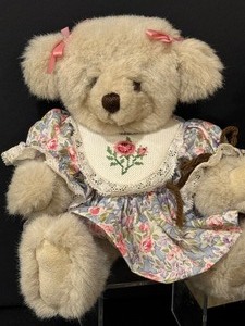 lot 123 image: Two Bear Dolls by Janet Ann