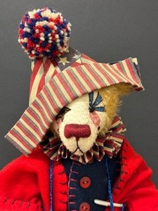 lot 129 image: Wandabears Drummer Boy Johnnie Mohair Bear Doll