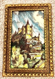 lot 59 image: Vintage Gorgeous Genuine Artini Hand Painted Engraving