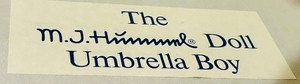 lot 19 image: Vintage Goebel Hummel 1989 Umbrella Boy