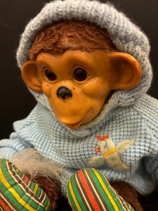lot 181 image: Vintage 1950s Stuffed Monkey Chimpanzee by J Fred Muggs