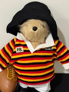 lot 144 image: Paddington Bear- Rugby  Gabrielle Designs Paddington Bear-Rugby
