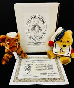 lot 74 image: Vintage Captain & Pooh 1st Mate Tigger Too Limited Edison Winnie The Pooh Carrousel by Michaud