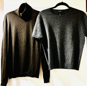 lot 245 image: Two Ralph Lauren Sweaters in Brown and Gray, Size XL