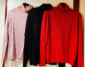 lot 265 image: Three Turtleneck Sweaters Including Barry Bricken Collection and More