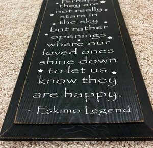 lot 267 image: Black Decorative Wall Wooden Sign with Meaningful Saying