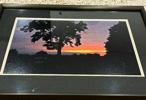 lot 269 image: Beautiful Framed Sunset Photograph