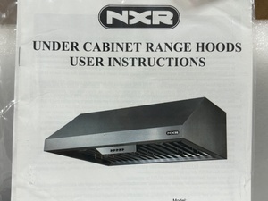 NXR Under Cabinet Range Hood