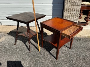 Two Wood Tables