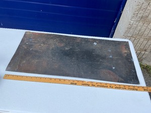 Virgin Mary Tin Litho Sign
