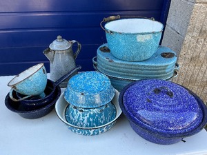 Vintage Enamelware Lot