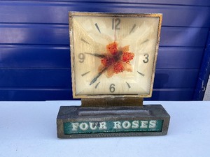 Four Roses Clock
