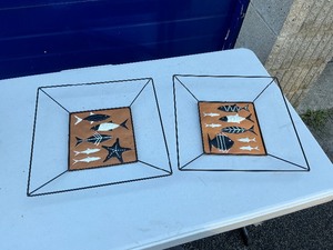 Mid-Century Modern Fish Wall Art Home Dcor