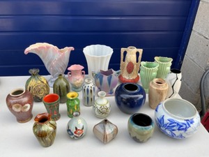 Misc. Pottery Vase Lot