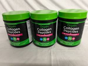 lot 21 image: 3 Containers of Orgain Collagen Peptides