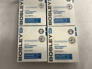 lot 75 image: 4 x 3ct Packs of Bosley Hair Regrowth Treatment