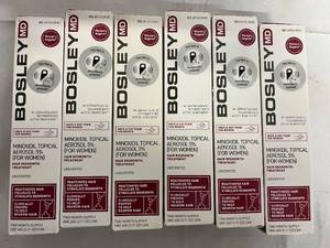 lot 78 image: 6 Bottles of Bosley Minoxidil for Women