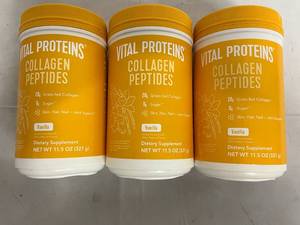 lot 84 image: 3 Containers of Vital Proteins Collagen Peptides
