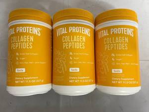 lot 88 image: 3 Containers of Vital Proteins Collagen Peptides