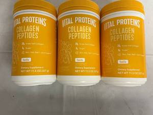 lot 89 image: 3 Containers of Vital Proteins Collagen Peptides